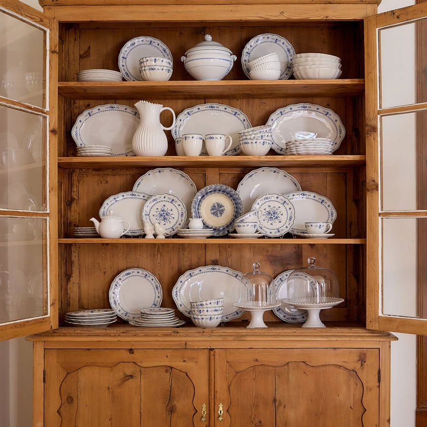 Costa Nova Vila Dinner Plate - White/Blue