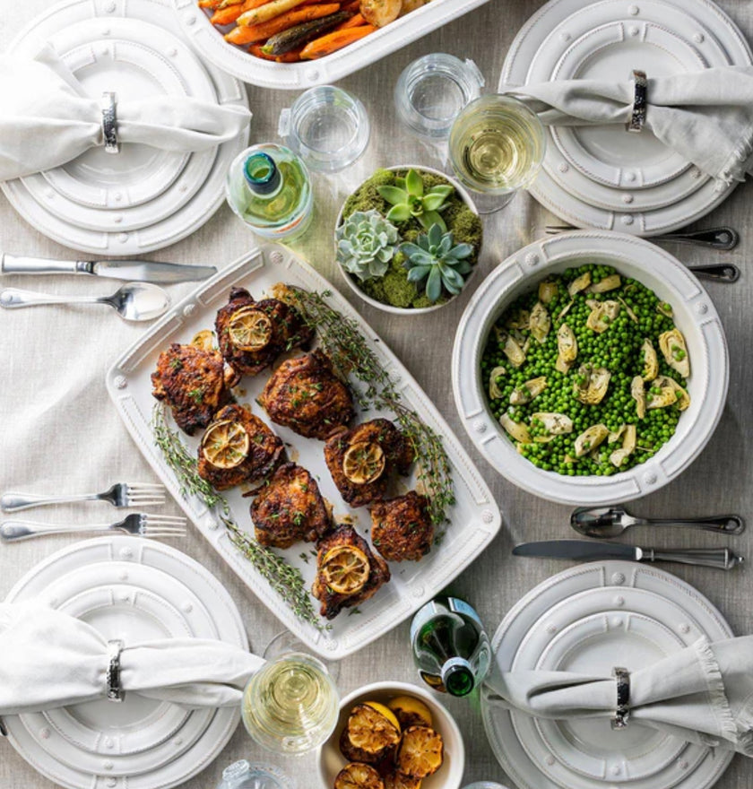 Juliska Berry & Thread French Panel Coupe Bowl- Whitewash