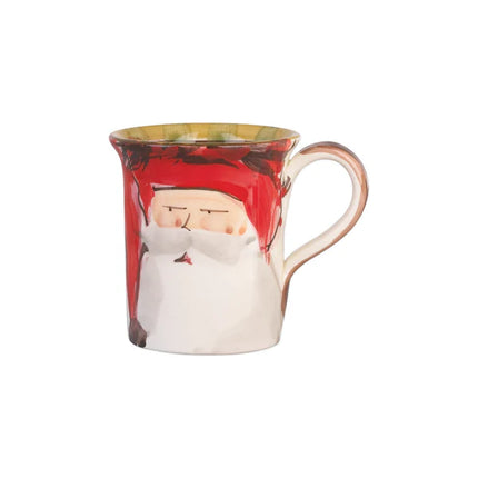 Vietri Old St. Nick Mug - Red