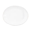 Vietri Lastra Small Oval Baker - White