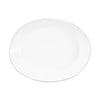 Vietri Lastra Small Oval Baker - White
