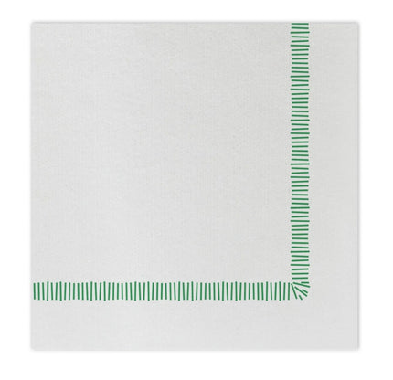 Vietri Green Fringe Paper Cocktail Napkins