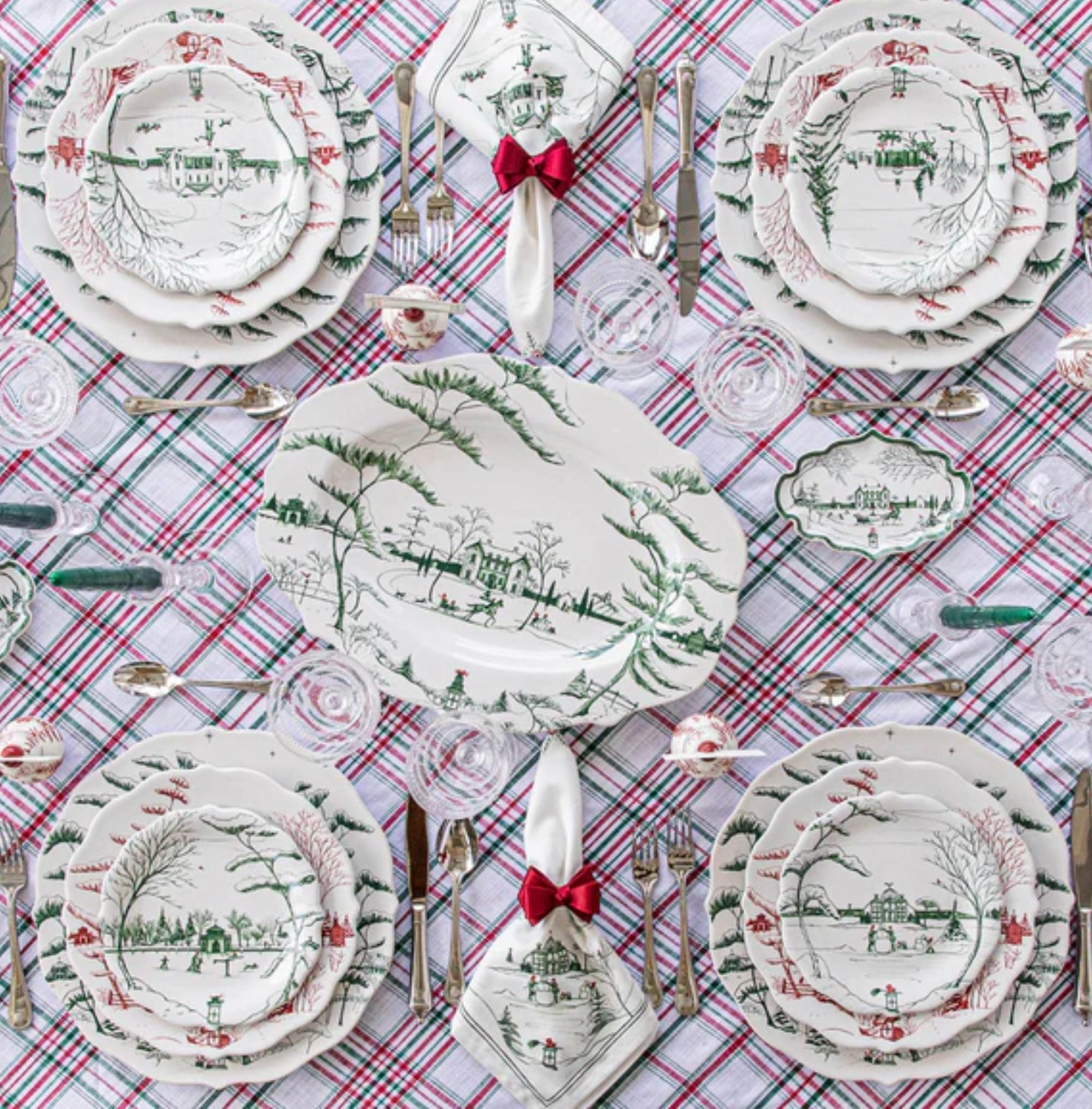 Juliska Country Estate Winter Frolic Charger - Evergreen