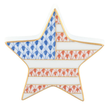 Herend Decorative Patriotic Star