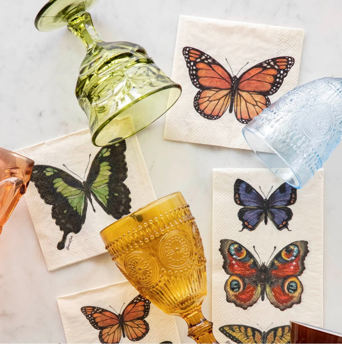 Hester & Cook Butterfly Cocktail Napkins