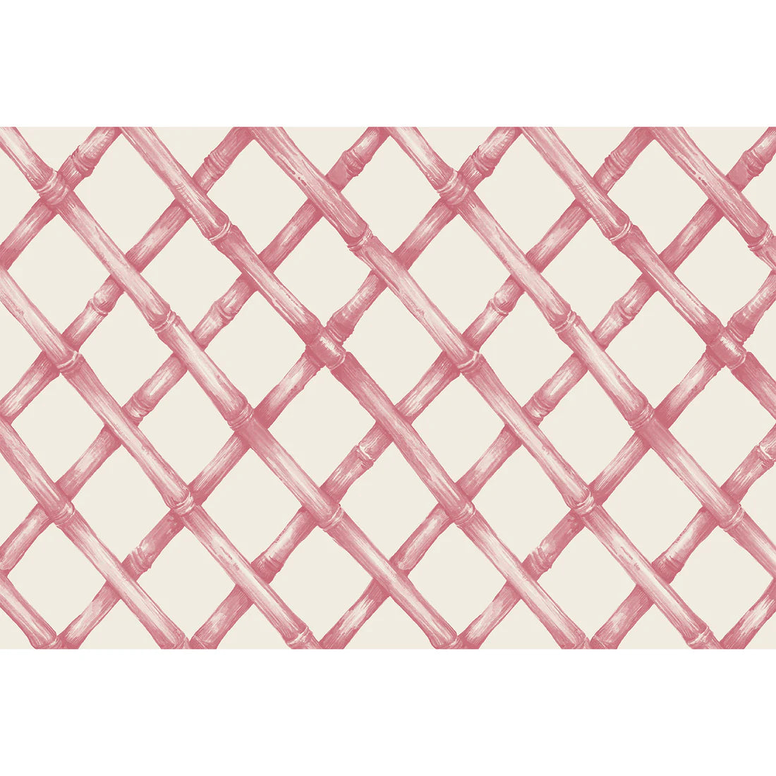 Hester & Cook Pink Lattice Paper Placemat