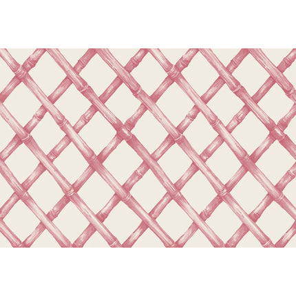 Hester & Cook Pink Lattice Paper Placemat
