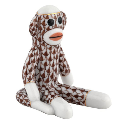 Herend Sock Monkey - Chocolate