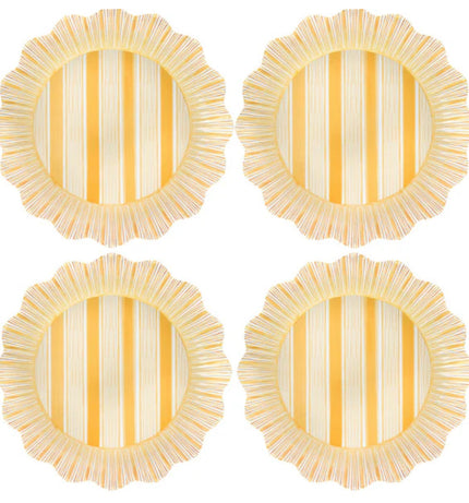 Juliska Sunshine Cabana Stripe Dinner Plate S/4 - Melamine