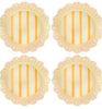 Juliska Sunshine Cabana Stripe Dinner Plate S/4 - Melamine