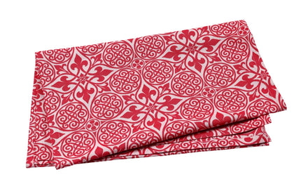 Vietri Damask Table Runner - Red