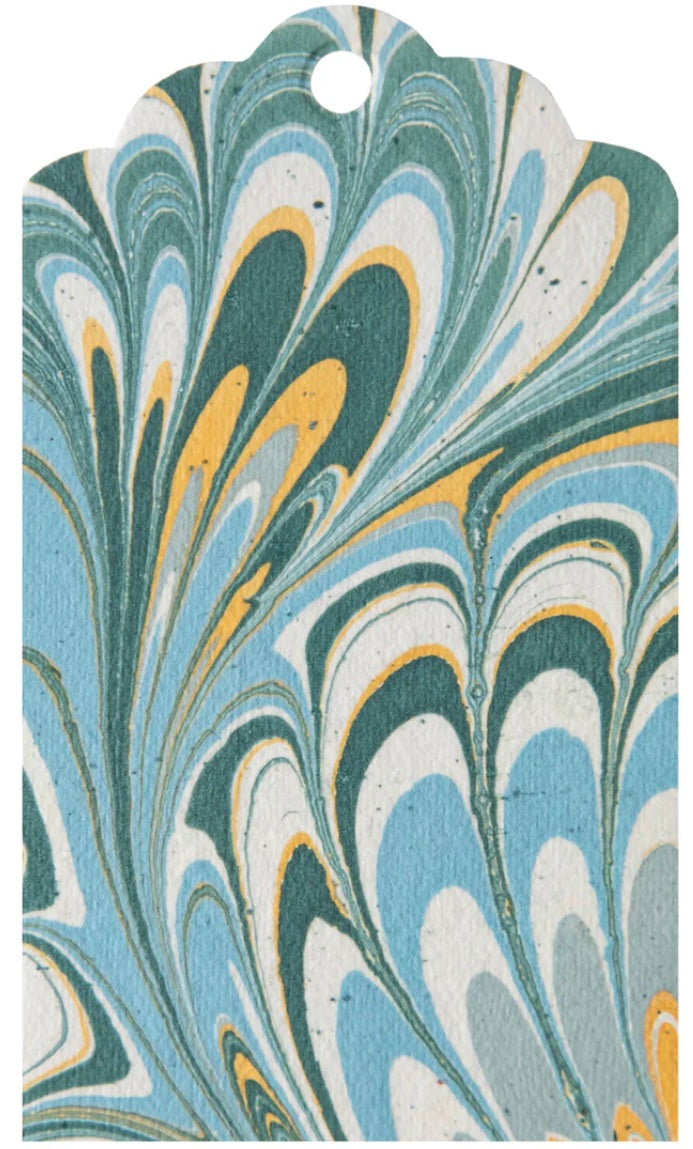 Hester & Cook Marbled Tags