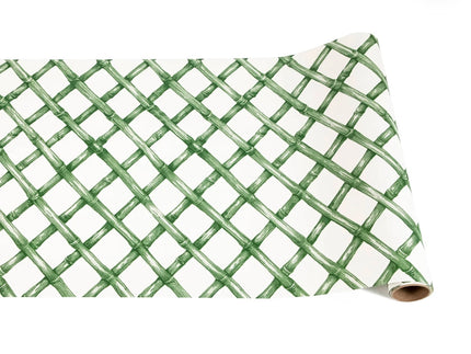 Hester & Cook Lattice Paper Stripe Runner - Green