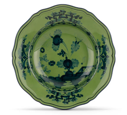 Ginori Oriente Italiano Soup Plate - Malachite