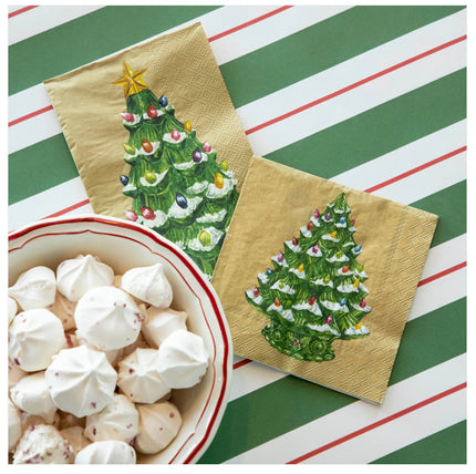 Hester & Cook Vintage Christmas Tree Paper Cocktail Napkins