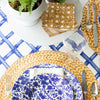 Hester & Cook Lattice Paper Stripe Runner - Blue