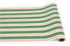 Hester & Cook Green & Red Awning Stripe Table Runner