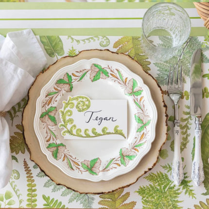 Hester & Cook Fiddlehead Fern Place Cards