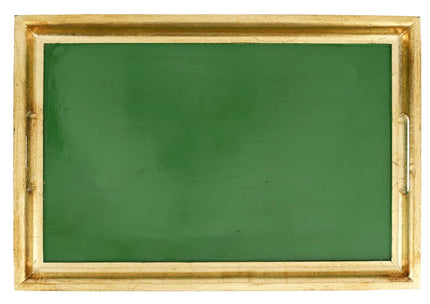 Vietri Florentine Green & Gold Medium Rectangular Tray