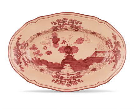 Ginori Oriente Italiano Oval Pickle Dish - Vermiglio