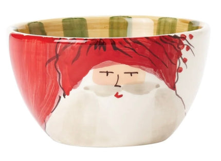 Vietri Old St. Nick Cereal Bowls - Set of 4