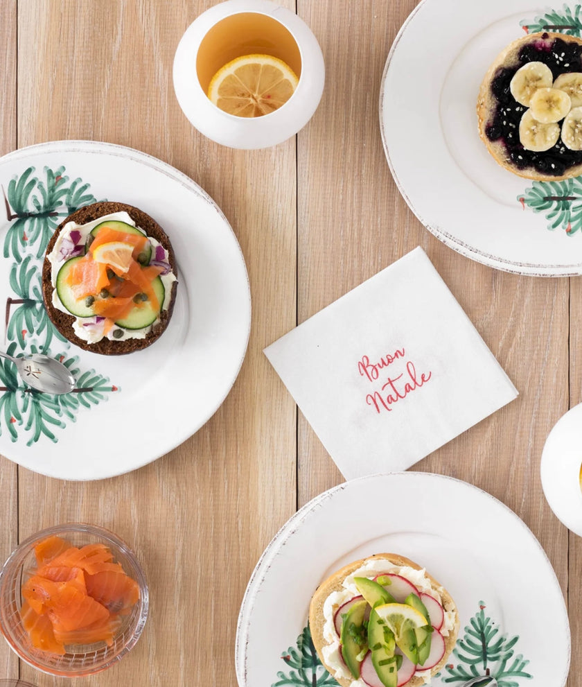 Vietri Buon Natale Paper Cocktail Napkins