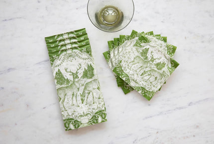 Hester & Cook Fable Toile Paper Guest Napkins