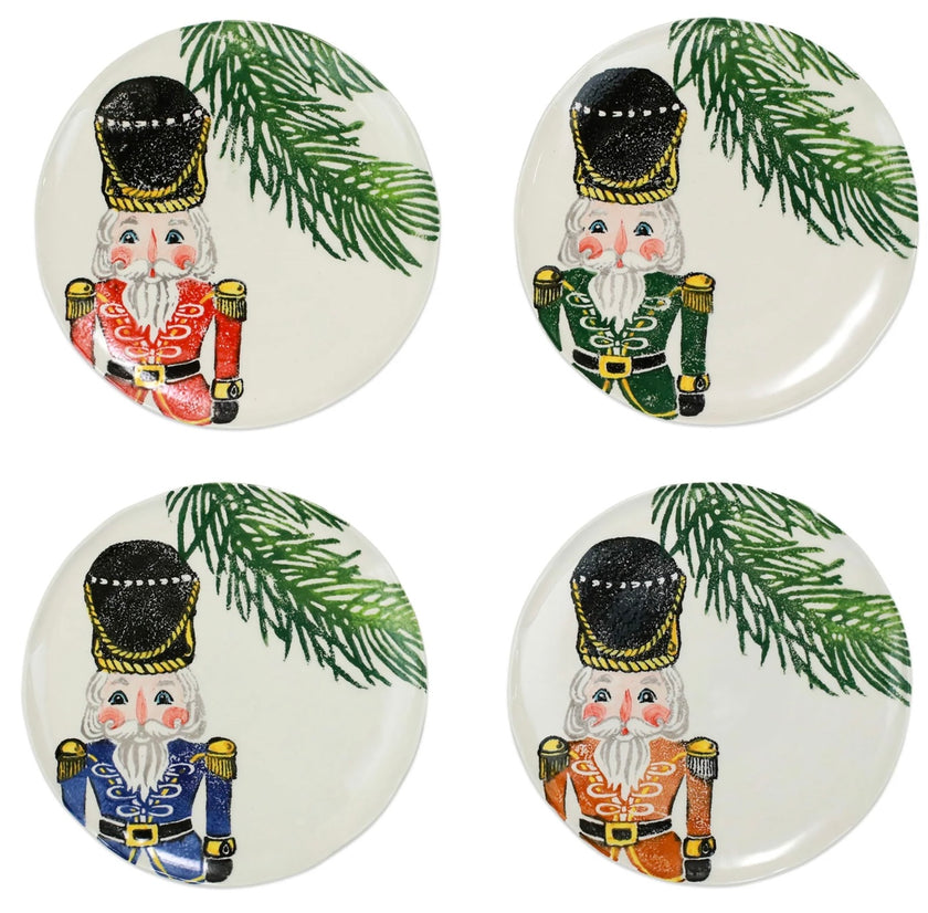 Vietri Nutcracker Salad Plate - Red
