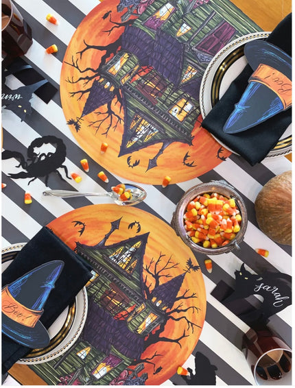 Hester & Cook Die-Cut Haunted House Placemat