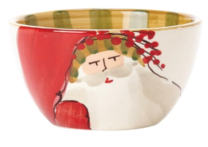 Vietri Old St. Nick Cereal Bowls - Set of 4