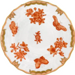 Herend Fortuna Bread and Butter Plate - Rust