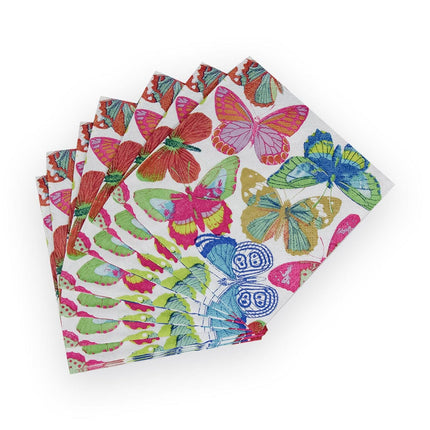 Caspari Butterflies Paper Cocktail Napkins