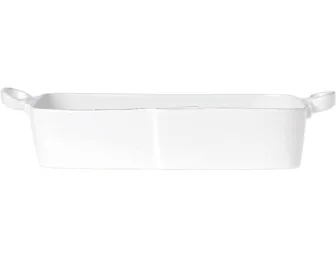 Vietri Lastra White Rectangular Baker