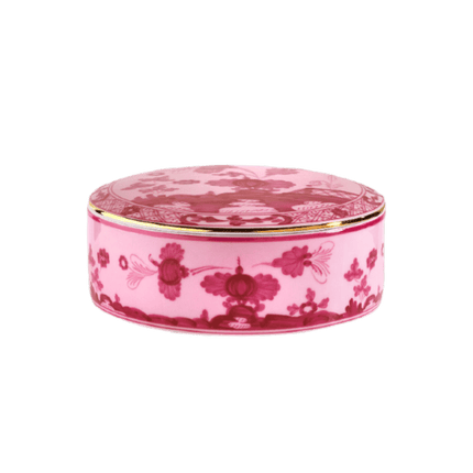 Ginori Oriente Italiano Round Box with Cover - Porpora