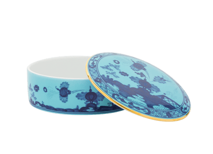 Ginori Oriente Italiano Round Box with Cover - Iris