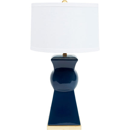 Old World Design Perrin Navy Lamp