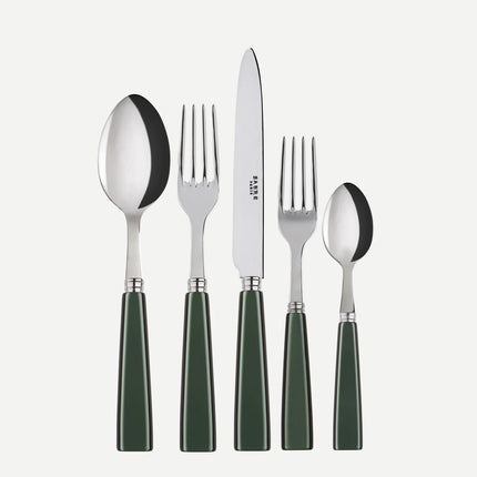 Sabre Icone 5 piece flatware set - Dark Green