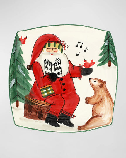 Vietri Old St. Nick 2023 Square Platter