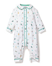 Petite Plume Baby Twill Cambridge Romper - Jingle Paws