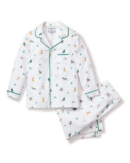 Petite Plume Toddler and Kids Long Set Pajamas - Jingle Paws