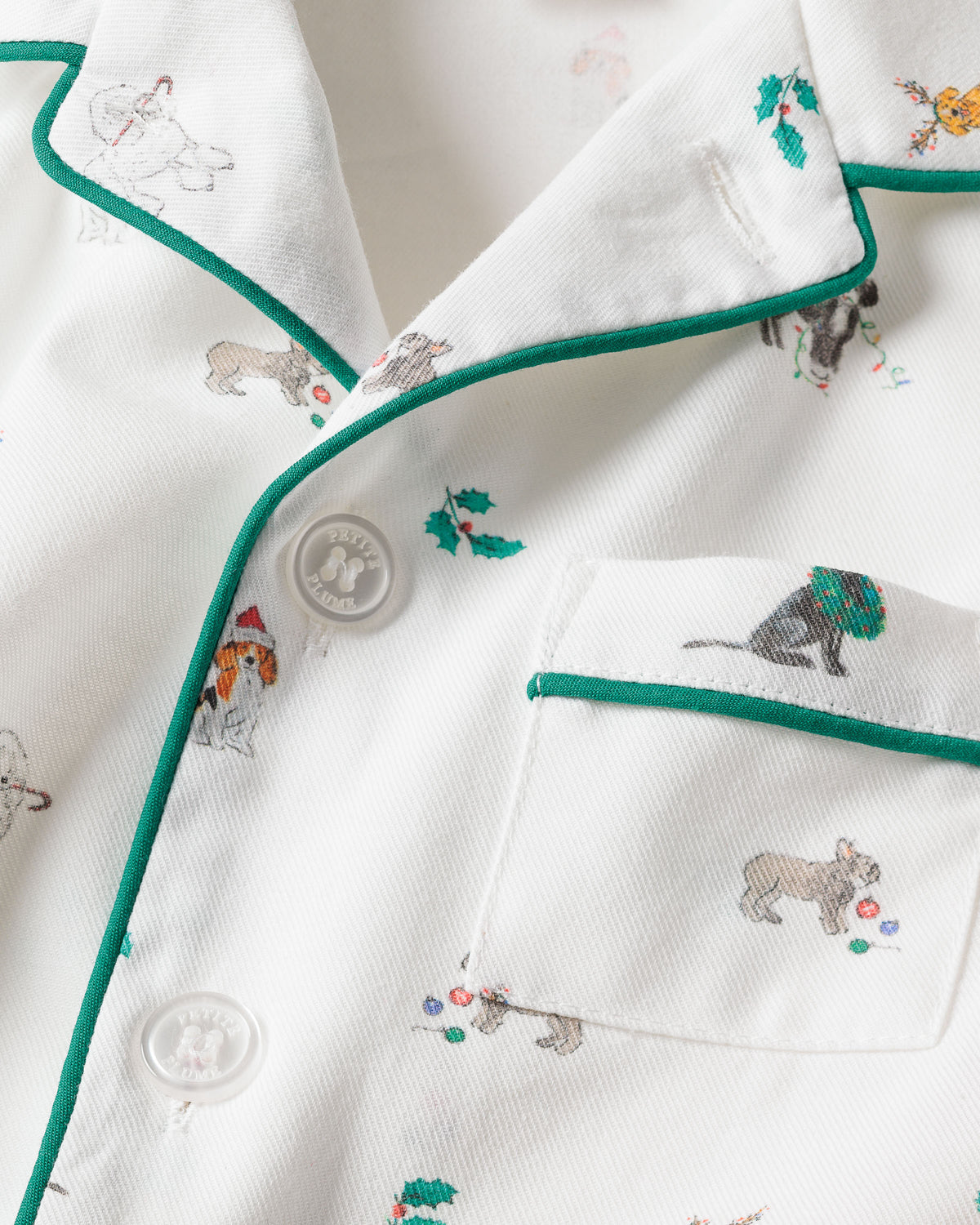 Petite Plume Toddler and Kids Long Set Pajamas - Jingle Paws
