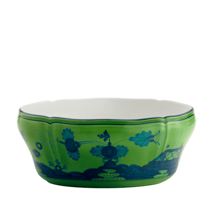 Ginori Oriente Italiano Oval Salad Bowl - Malachite