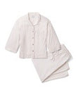 Petite Plume Olivia Wide Leg Pima Pajama Set - Camel Ticking (Brand new pattern)