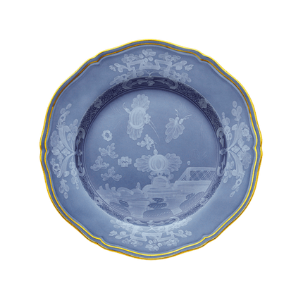 Ginori Oriente Italiano Flat Dessert Plate - Pervinca