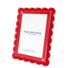 Tara Wilson Designs Acrylic Beveled Scallop Frame - Red