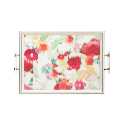 Amanda Carol Abstract Floral Classic Serving Tray