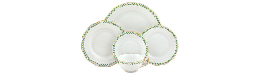 Herend Green Laurel Dinner Plate