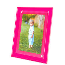 Tara Wilson Designs Acrylic Beveled Frame - Pink