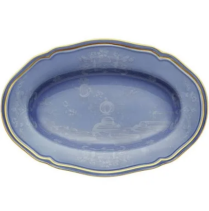 Ginori Oriente Italiano Oval Pickle Dish - Pervinca