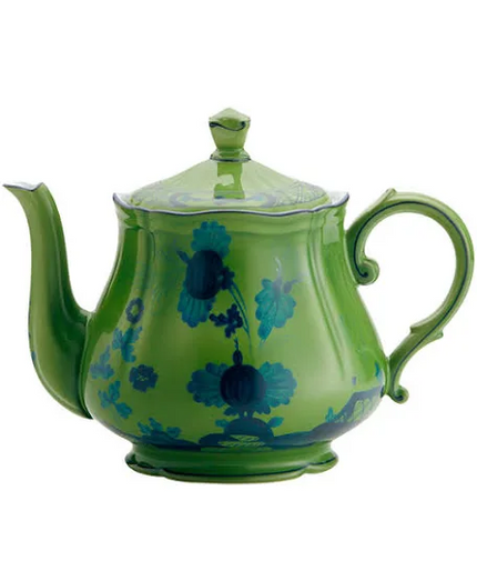 Ginori Oriente Italiano Teapot - Malachite